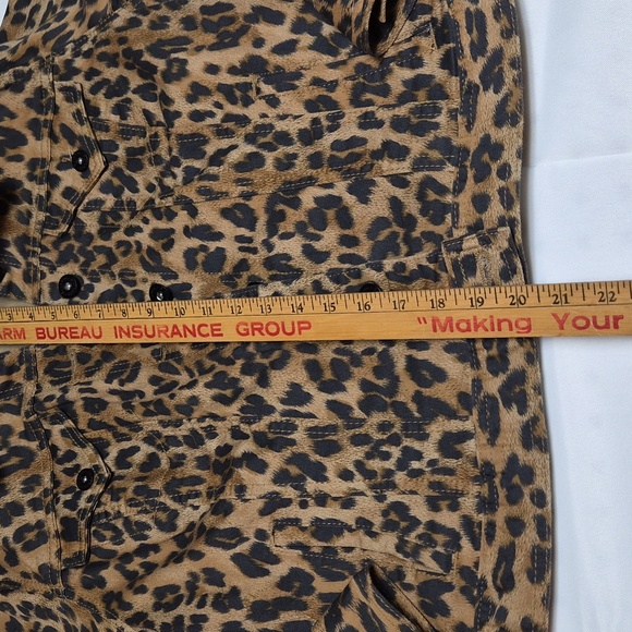 Style & Co Leopard Print Denim Jacket Sz M - Picture 6 of 12